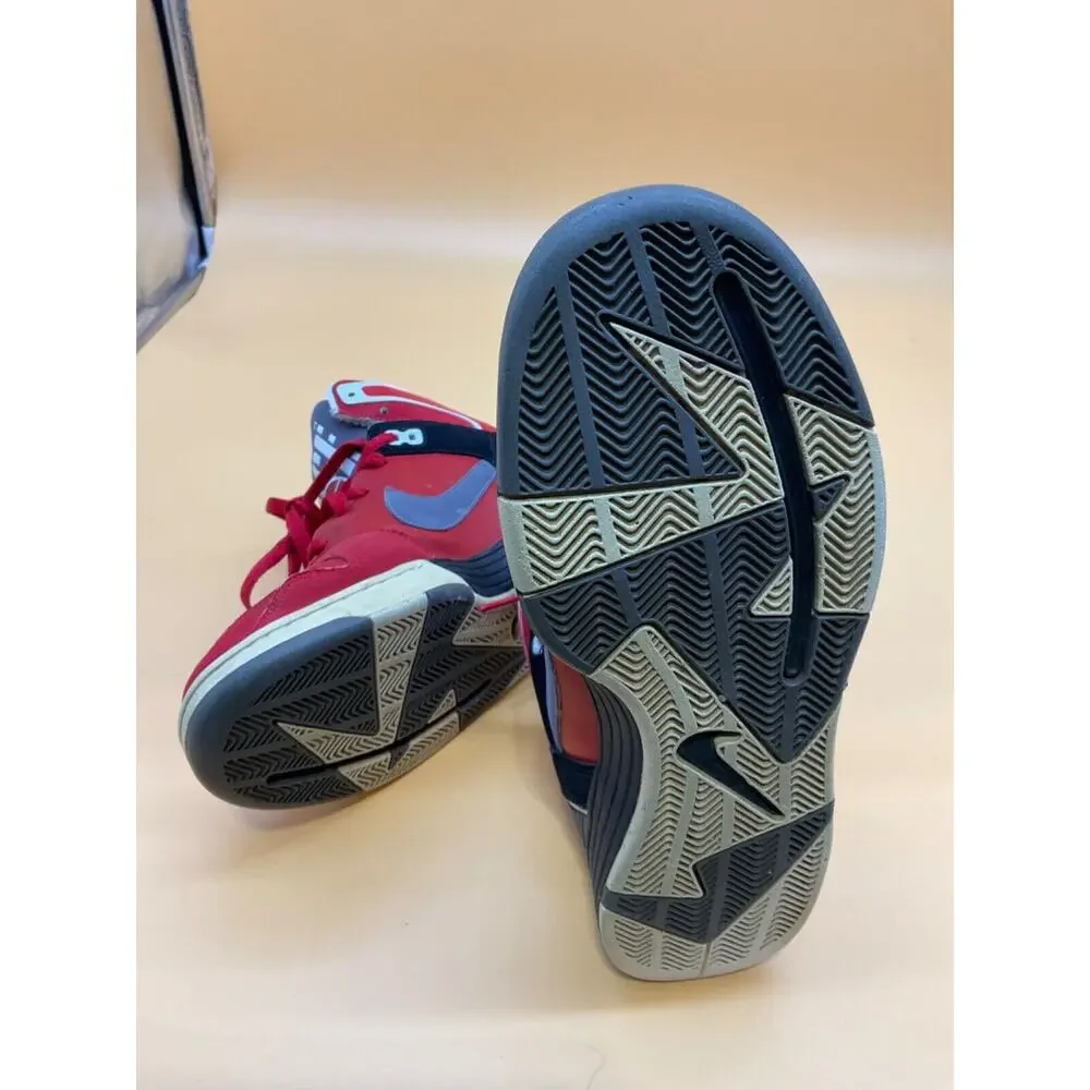 Nike‎ Mach Force Mid Sneakers 525312-601 Men's Size 8.5 Red Charcoal 2012